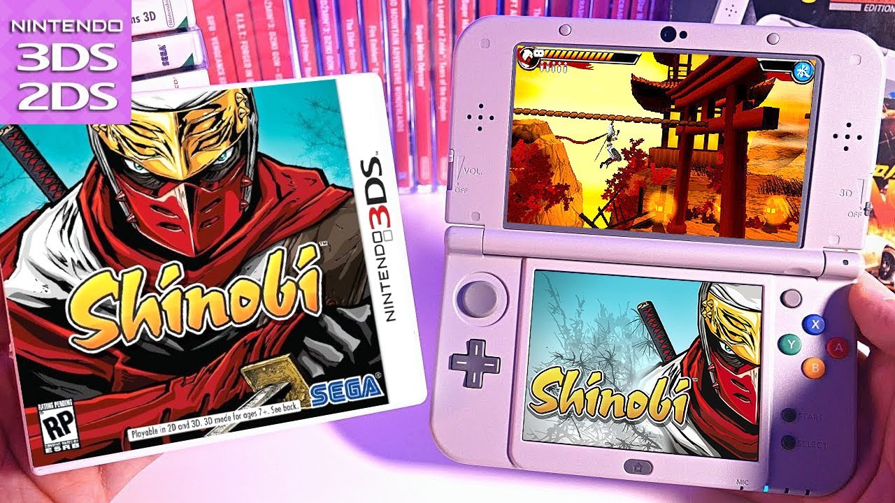 Shinobi NINTENDO New 3DS XL SNES edition handheld GAMEPLAY - YouTube