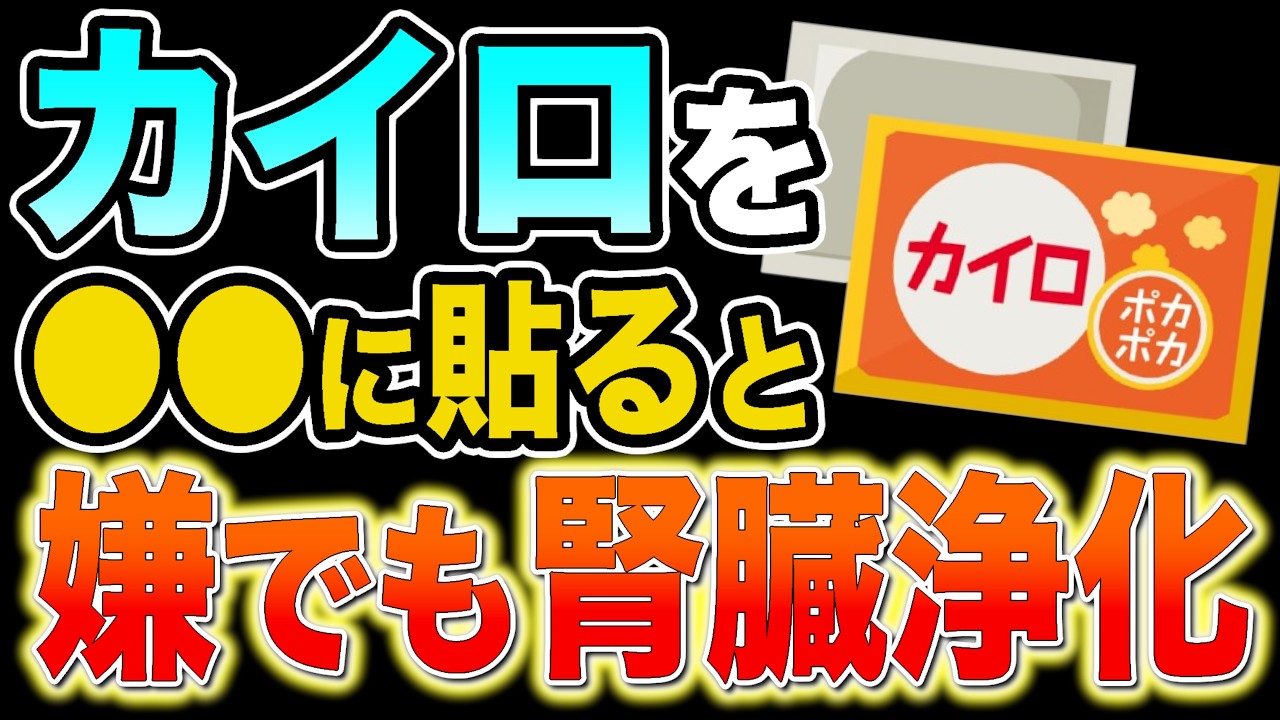 Kidney Recovery with Just a Heat Pad] Increase your basal