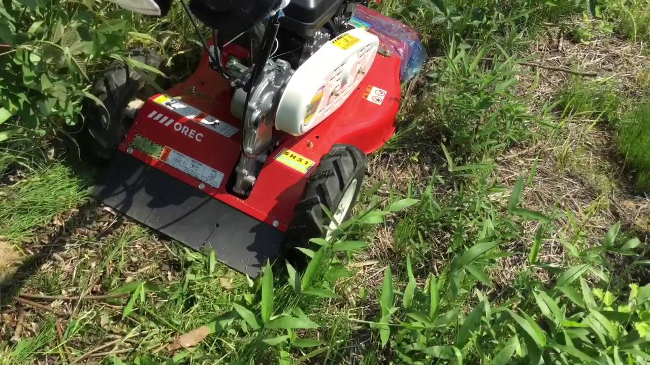 自走草刈り機 使ってみた。^ ^ SH51 - YouTube