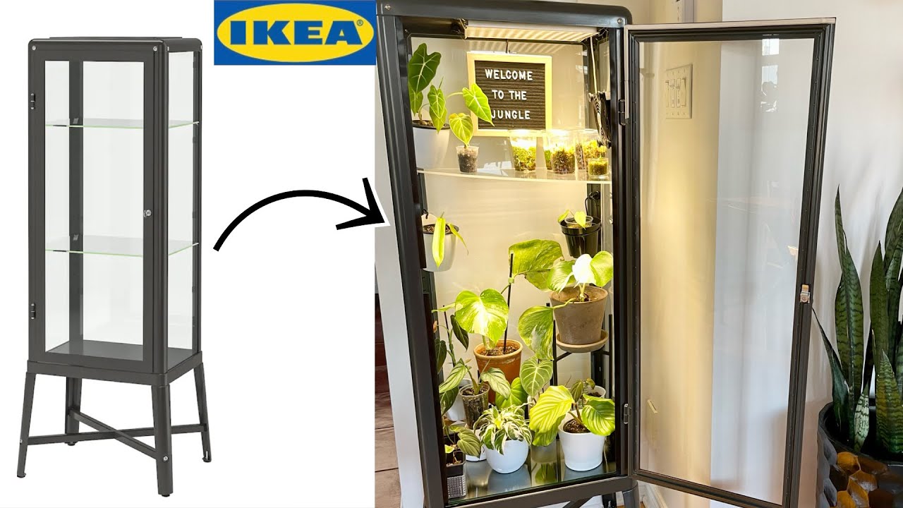 DIY】IKEA コレクションケース ファブリコールを温室にする方法 IKEA