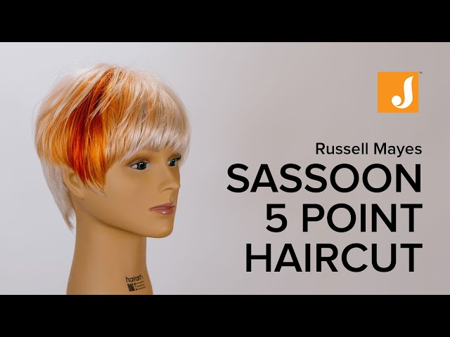 5 Point Sassoon Haircut Reimagined with a Razor - YouTube