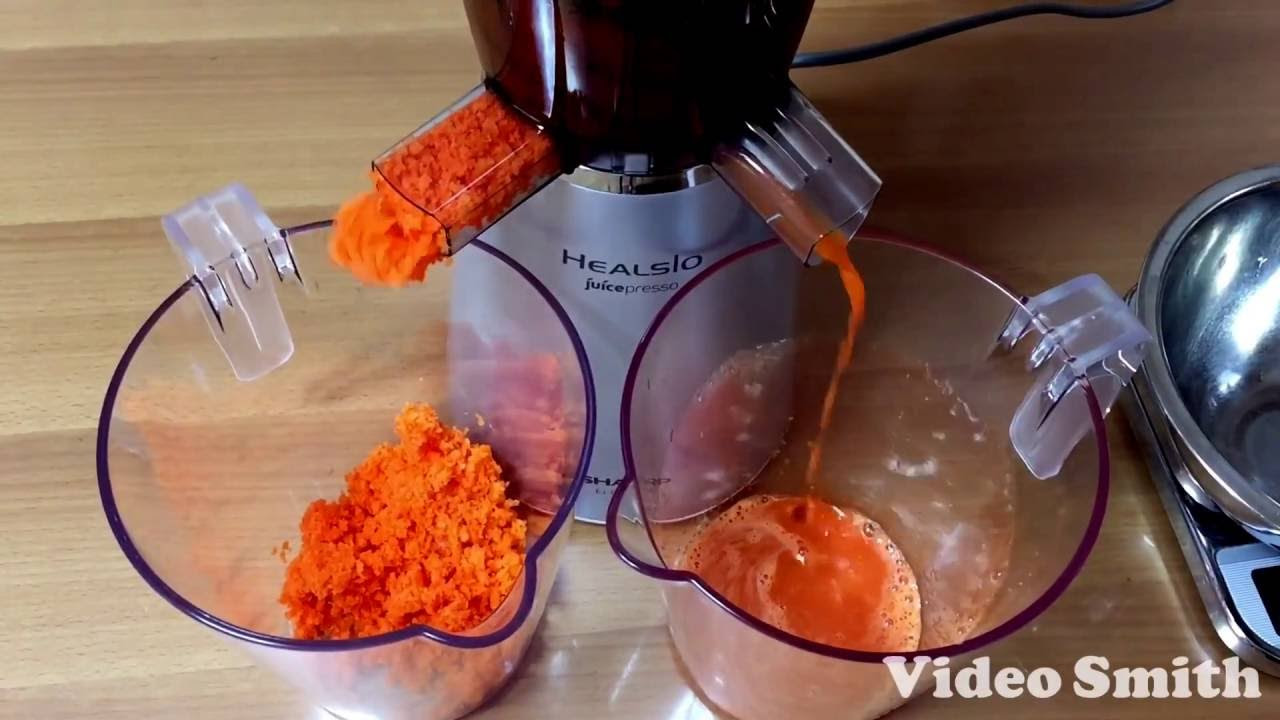 SHARP ヘルシオ ジュースプレッソで どれだけ搾れるか 実験 Healsio