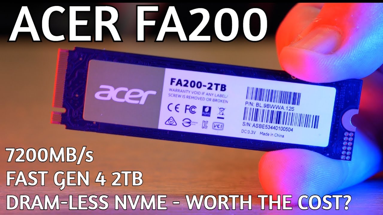 ACER FA200 2TB GEN4 NVMe - YouTube