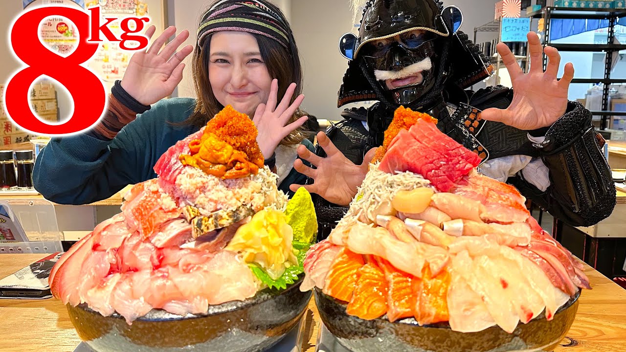 Big Eating] A huge bowl of northern seafood bowl to challenge with