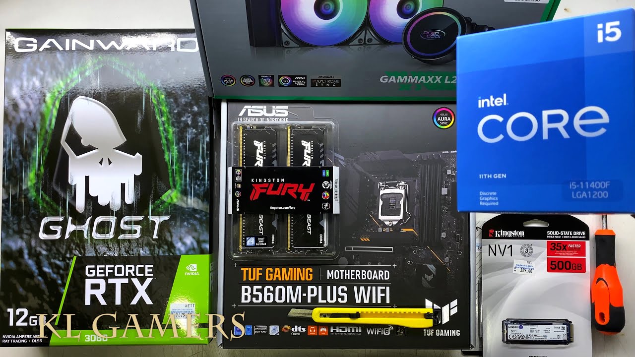 intel Core i5 11400F ASUS TUF Gaming B560M-PLUS WIFi RTX3060