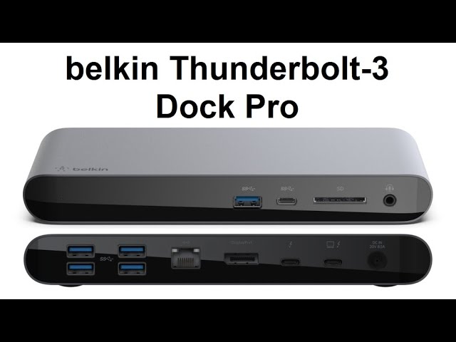 Belkin Thunderbolt-3 Dock Pro - YouTube