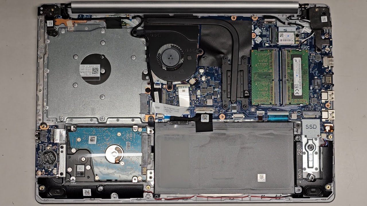 Dell Inspiron 15 5000 Series 5575 Disassembly RAM SSD Hard Drive