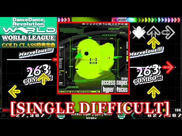 DDR WORLD】 access super [hyper] focus / kiraku [SINGLE DIFFICULT