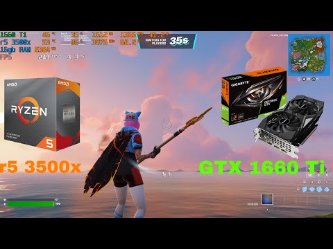 Fortnite Chapter 6 - GTX 1660 Ti, Ryzen 5 3500x : Solos 1080p