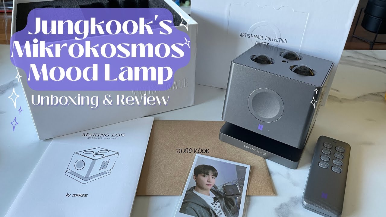 JUNGKOOK'S MIKROKOSMOS MOOD LAMP ☁️✨ artist-made collection by