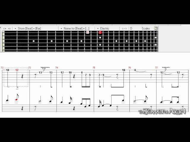 ゲイリームーア ギターTABガイド付き カラオケ パリの散歩道 - YouTube