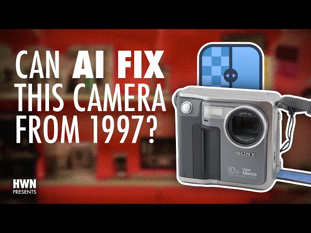 Can AI Fix This Camera • Sony Mavica MVC-FD7 and Upscayl Review