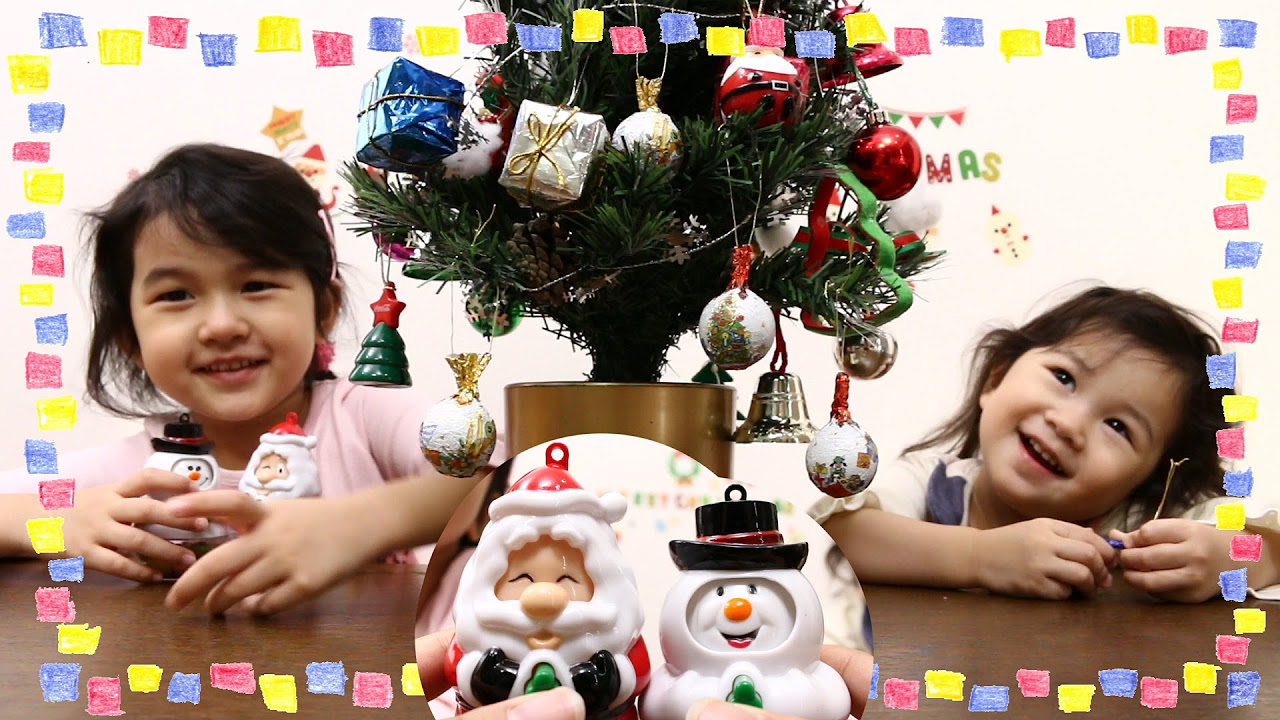 クリスマス♪サンタと雪だるまのお菓子・チョコのオーナメント《質問