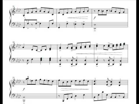 譜面動画】Final Fantasy VII「闘う者達」ピアノアレンジ【VUTTER