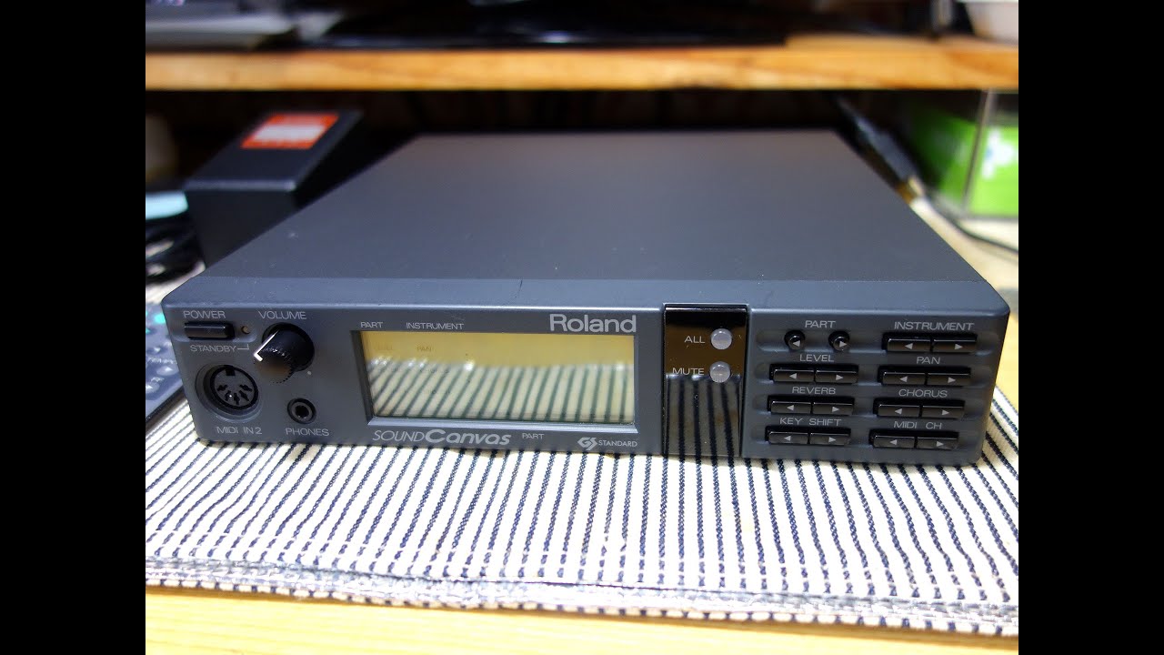 MIDI音源】「SC-55」ボタン電池交換とサンプル曲で作動確認【Roland