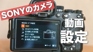 ソニーのカメラの動画設定】 α7IV、α7CII、α6700、α7SIII、ZV-E10II