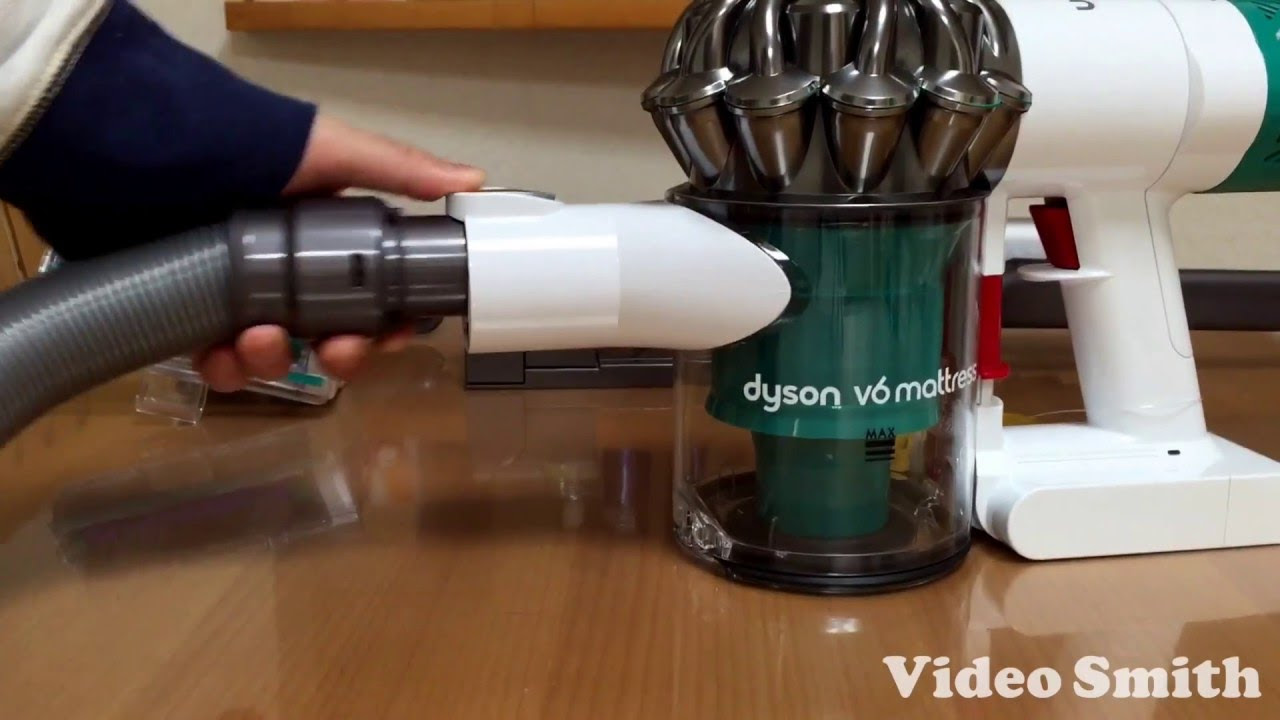 ダイソン V6 マットレス 布団クリーナー 使ってみました - YouTube