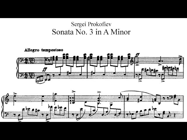 Prokofiev (Petrov) - Piano Sonata No. 2 + sheet music - YouTube