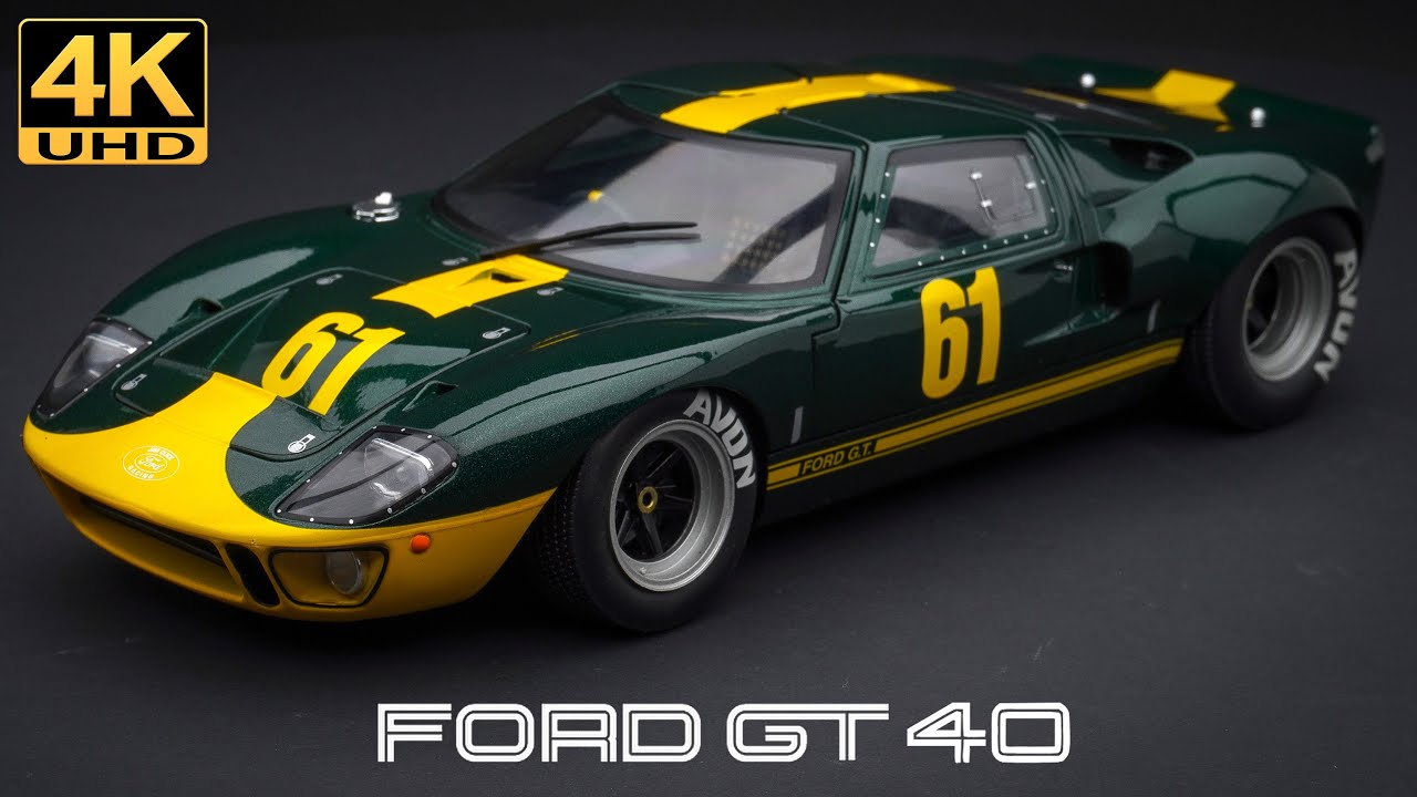 FORD GT40 MK1 JIM CLICK FORD PERFORMANCE COLLECTION, 4K UHD - 1/18