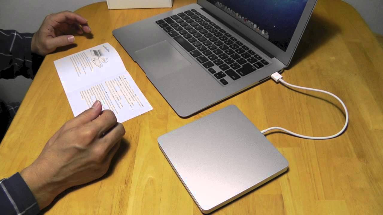Apple USB SuperDrive MD564ZM開封その2 - YouTube