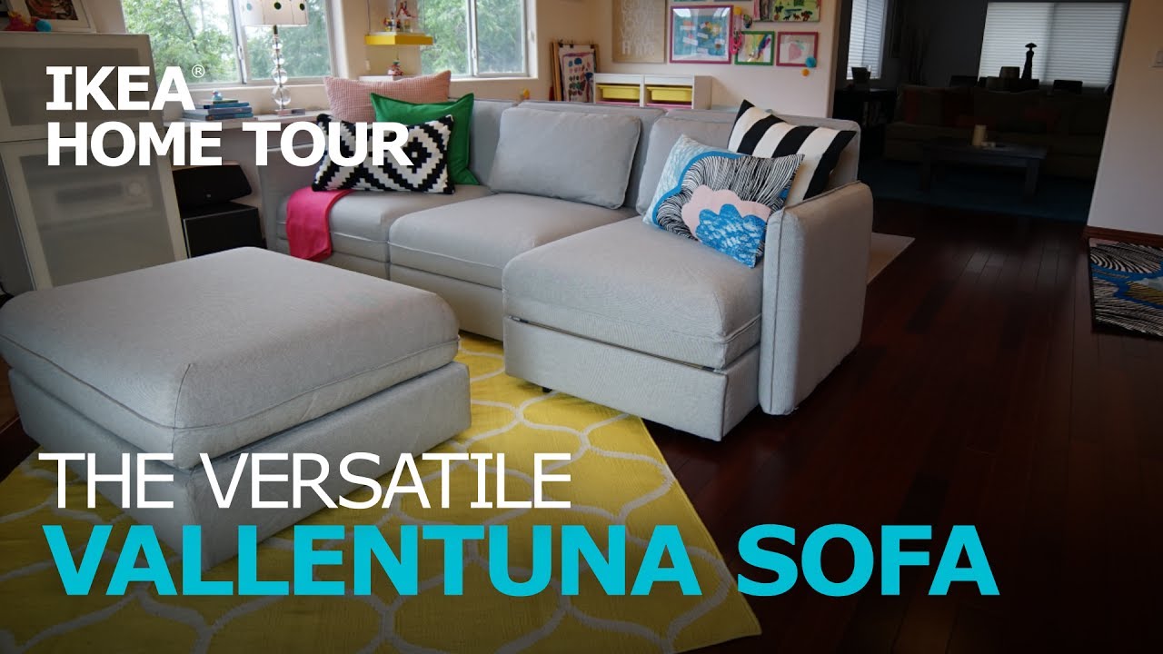 Smart and Durable VALLENTUNA Sectional Sofa - IKEA Home Tour - YouTube