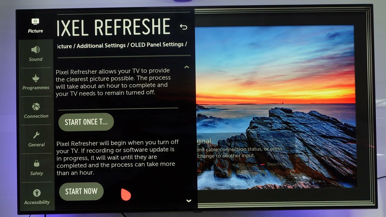 How To Fix Burn In on LG TV OLED - YouTube