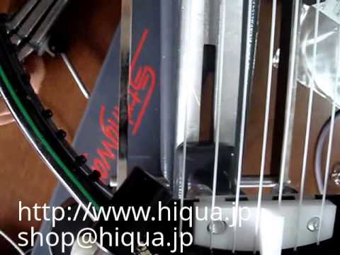 Stringwayガット張り機固定クランプとフライングクランプのテンション