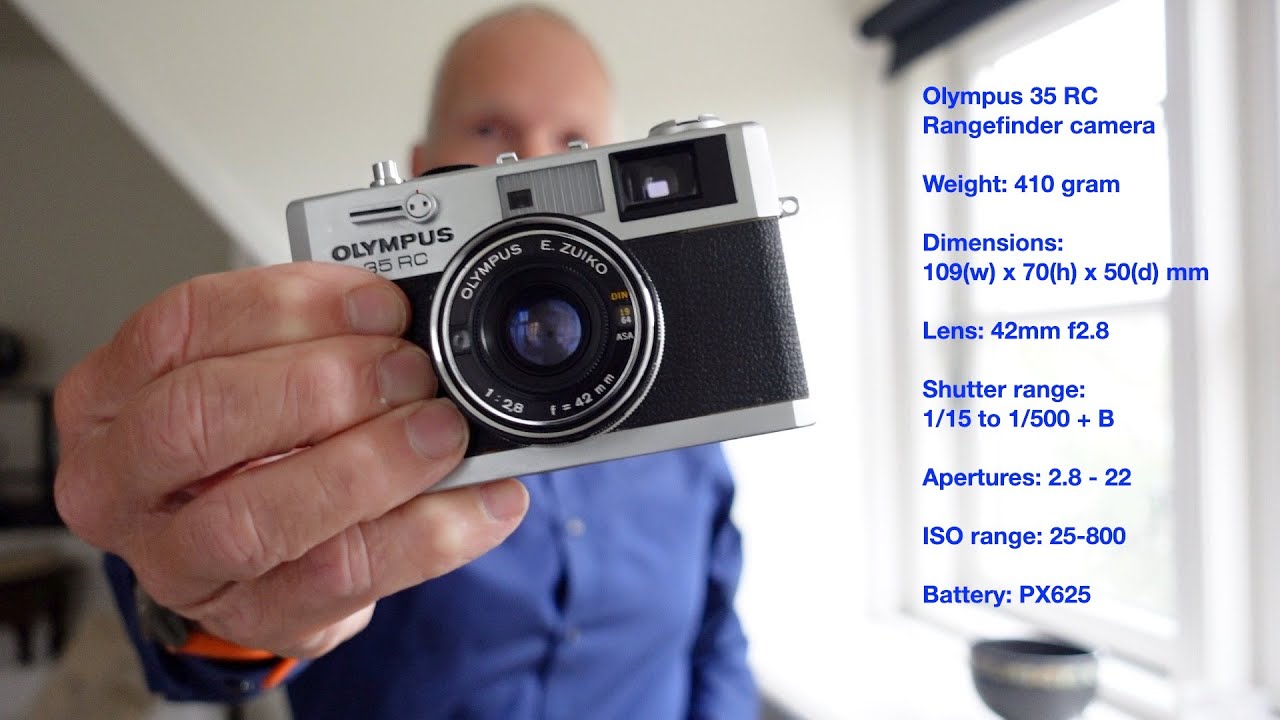 Olympus 35 RC vintage rangefinder camera review. A cheap camera
