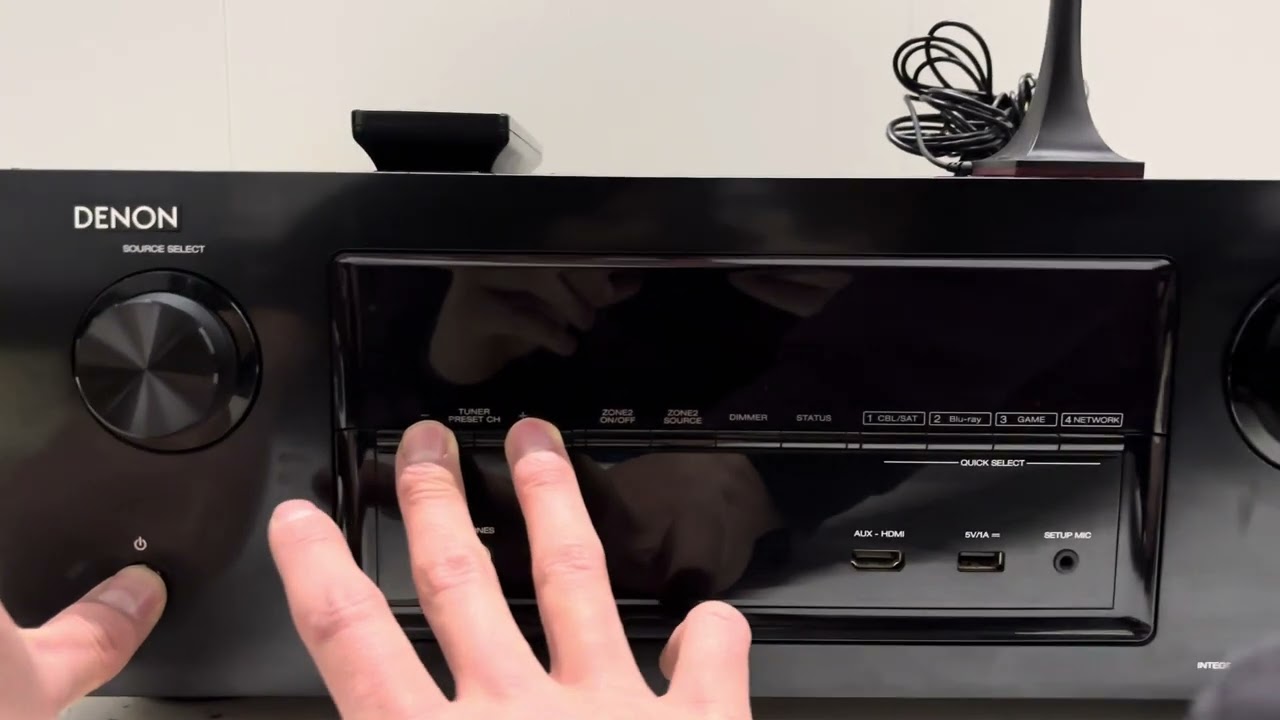 How To Factory Reset The Denon AVR-X2000 Av Receiver - YouTube
