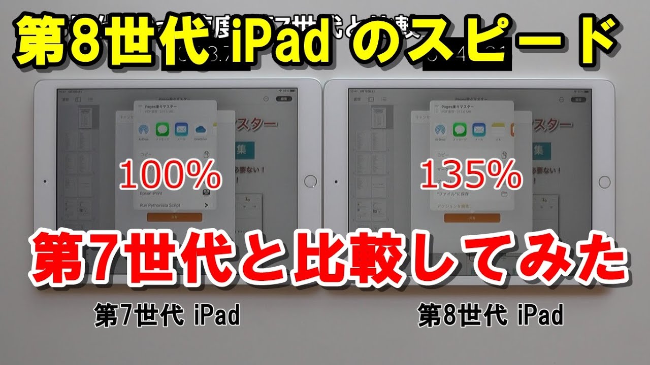 We compared the speed of the 8th generation iPad with the 7th