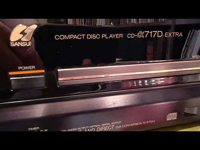 1989 Sansui CD-a717D Extra tray adjust - YouTube