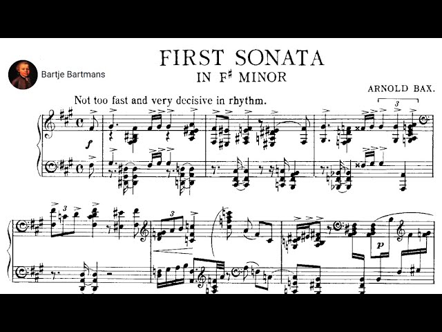 Arnold Bax - Piano Sonata No. 1 (1921) - YouTube
