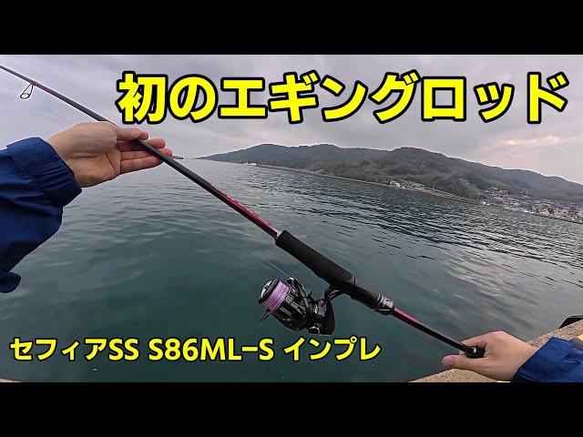 初のエギングロッドを購入しました！23セフィアSS S86ML-Sの実釣