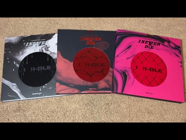 G)I-DLE I Never Die 1st Full Album Unboxing All 3 Versions