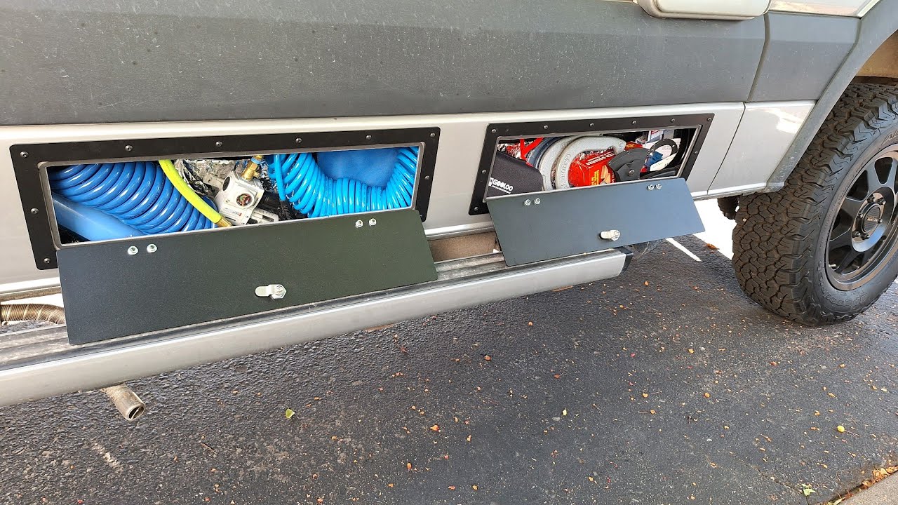 24” Agency 6 Lock Box – Sprinter Rocker Locker Exterior Storage Panel