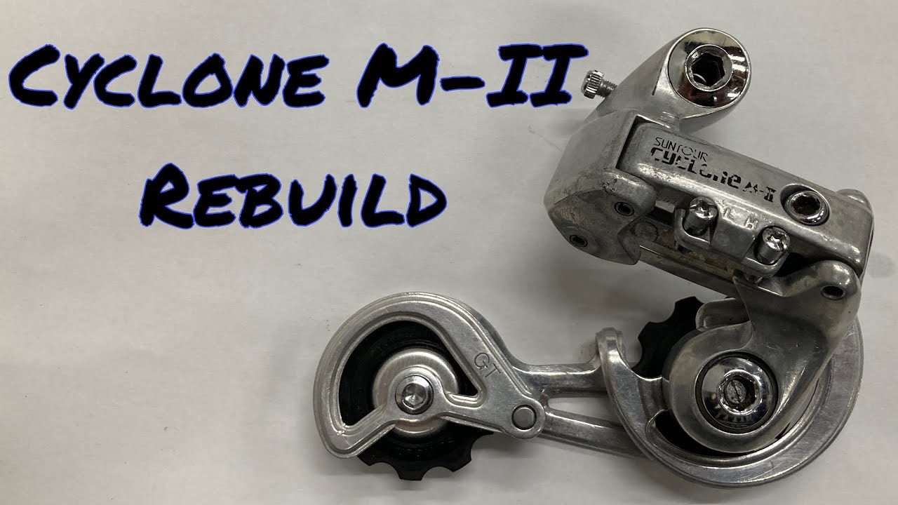 How To Rebuild a Suntour Cyclone Mark 2 M-II GT Derailleur - YouTube