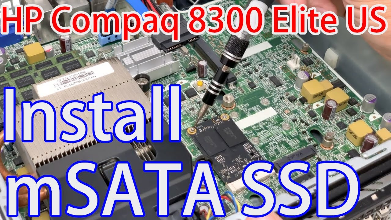 Add mSATA SSD to HP Compaq 8300 Elite US Desktop - YouTube