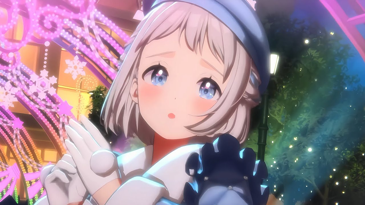 学園アイドルマスター MV 4K】White Night! White Wish! 【学マス 葛城