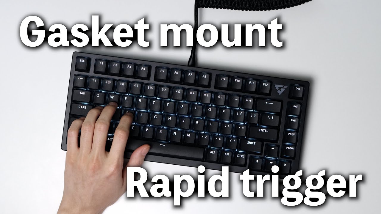 静音仕様のRapid triggerキーボード VXE ATK75 (G版) - YouTube