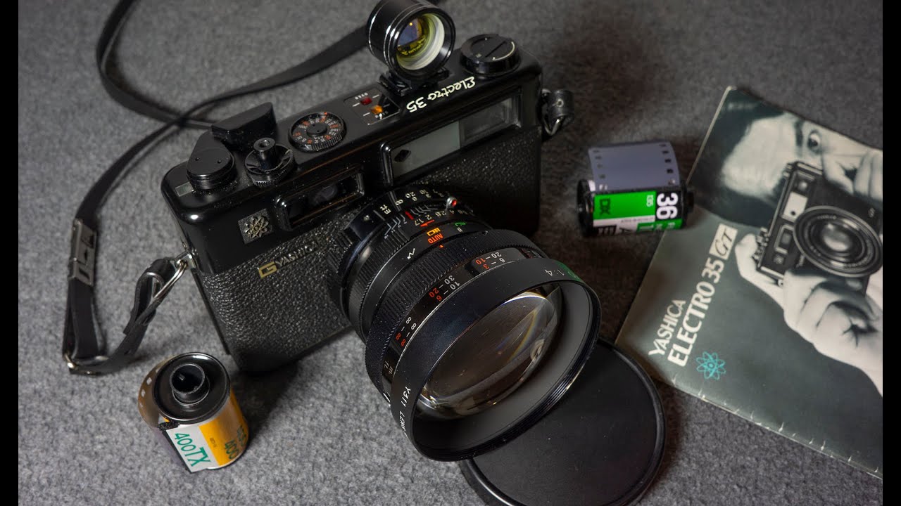 Yashica Electro 35 GT 35mm Vintage Film Camera W/ Auto Up, Tele