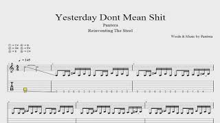 Pantera Yesterday Don't Mean Shi*t - Tab - YouTube