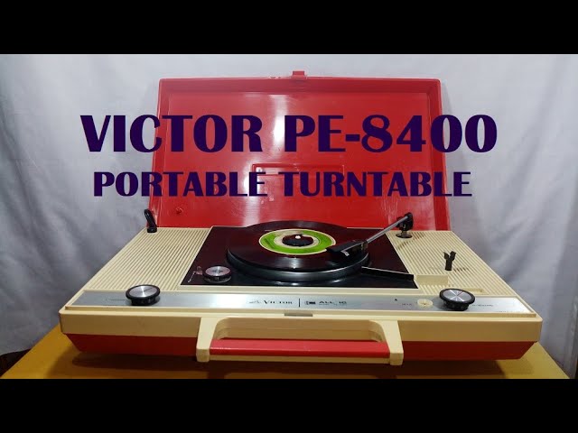 Victor PE-8400 Portable Turntable - YouTube