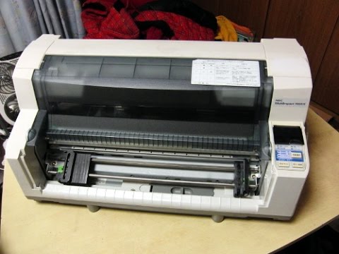 NEC Dot printer MultiImpact 700XX: Operation check - YouTube