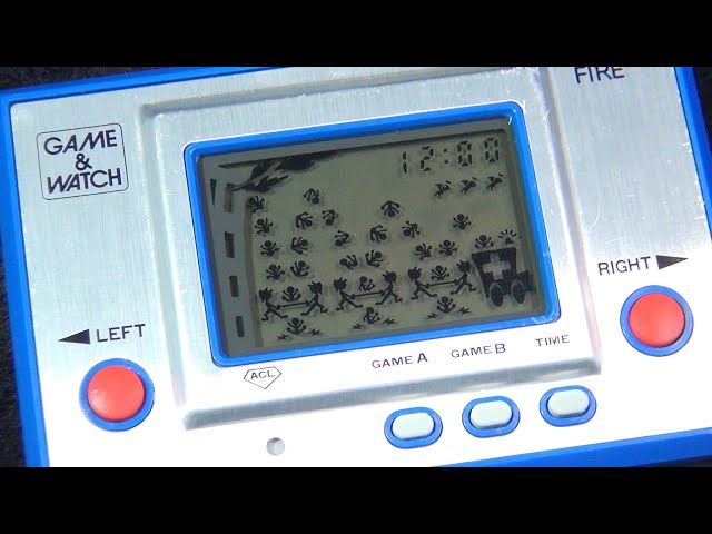 ゲームウォッチ】任天堂 ファイア シルバーシリーズ ビル火災