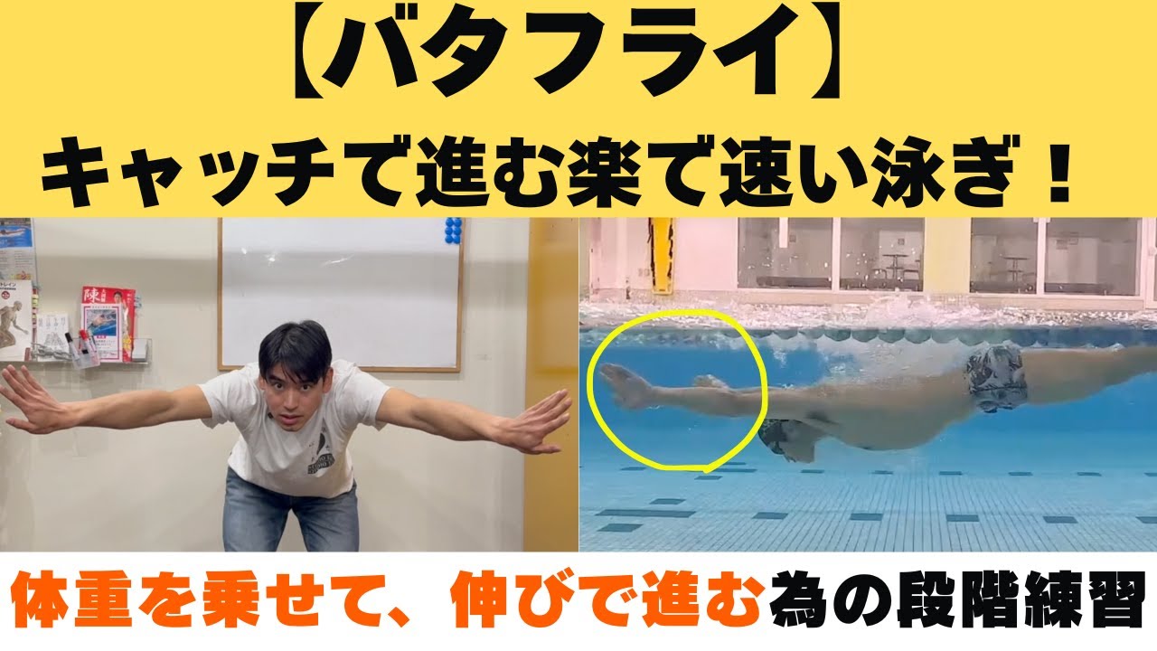 Butterfly] The butterfly stroke is a fast and easy way to move