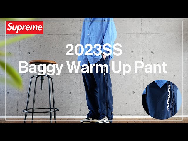 2023ss】Supreme Full Zip Baggy Warm Up Pant Try-on Haul. Week2