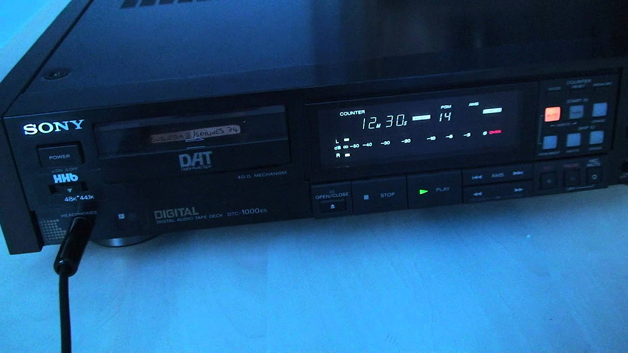 Sony DTC-1000ES HHB DAT Tape Cassette Recorder TEST (Digital Audio