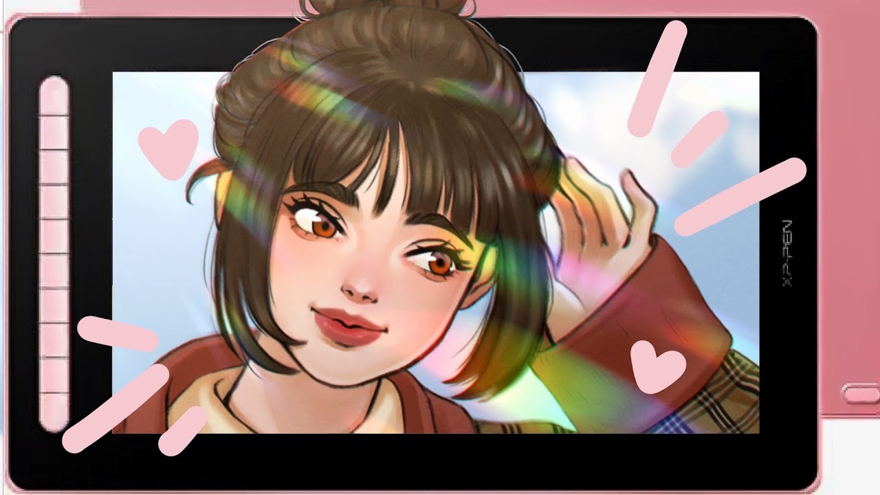 💕 PINK PEN DISPLAY TABLET 💕 XP-PEN ARTIST 16 (2nd gen) - YouTube