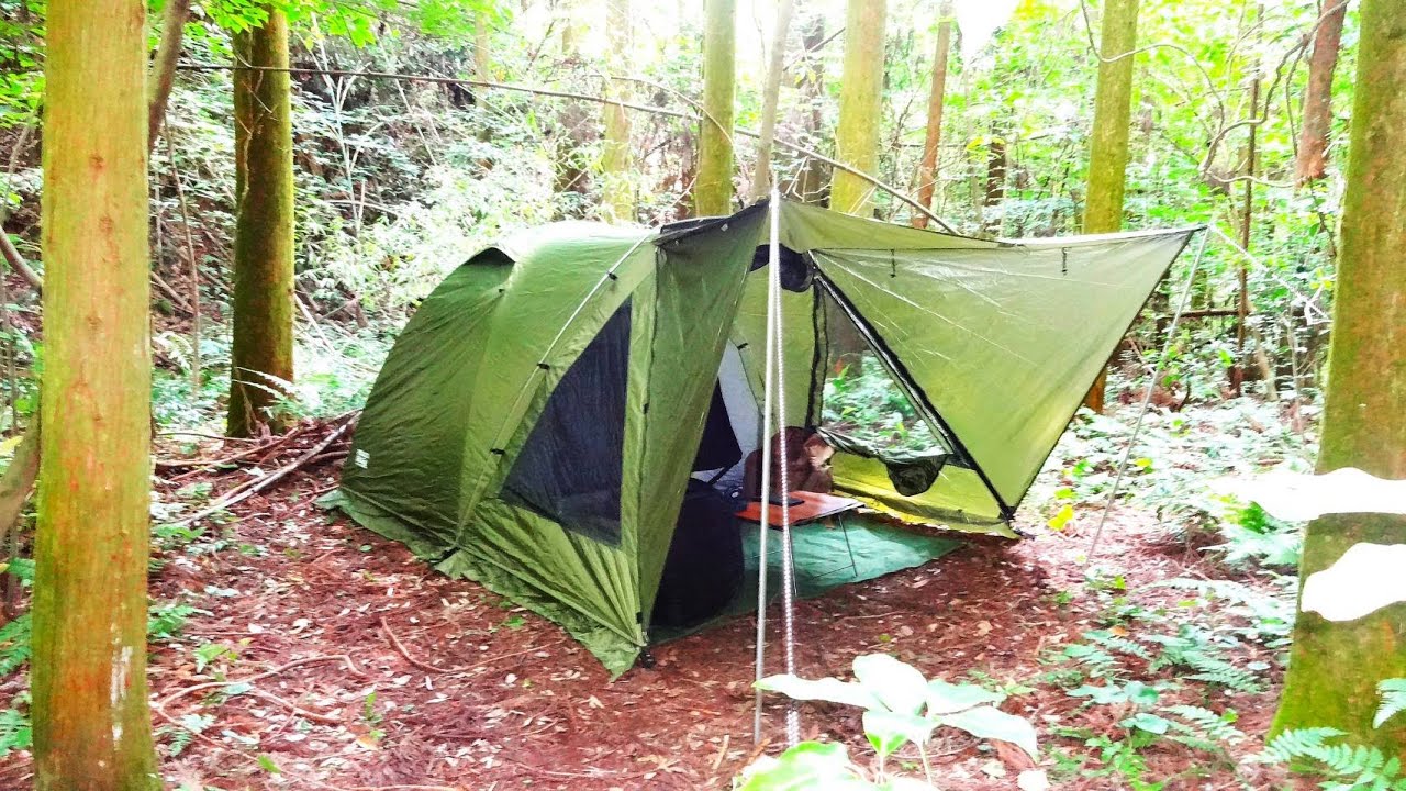 やっぱり最高ユウカズロウテントV2ソロキャンプ - YouTube