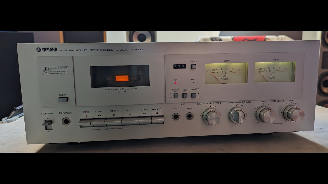 Yamaha TC-1000 cassettedeck - YouTube